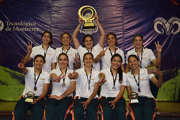 Aztecas UDLAP campeonas nacionales en Voleibol