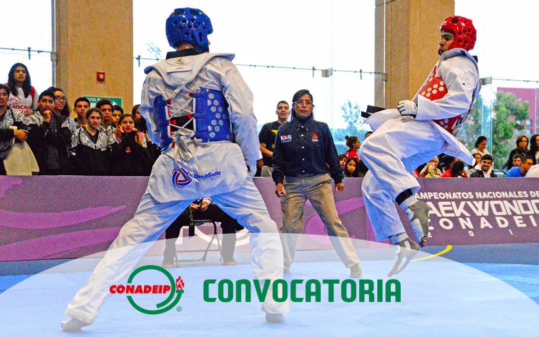 Convocatoria al Campeonato Nacional de Taekwondo 2019