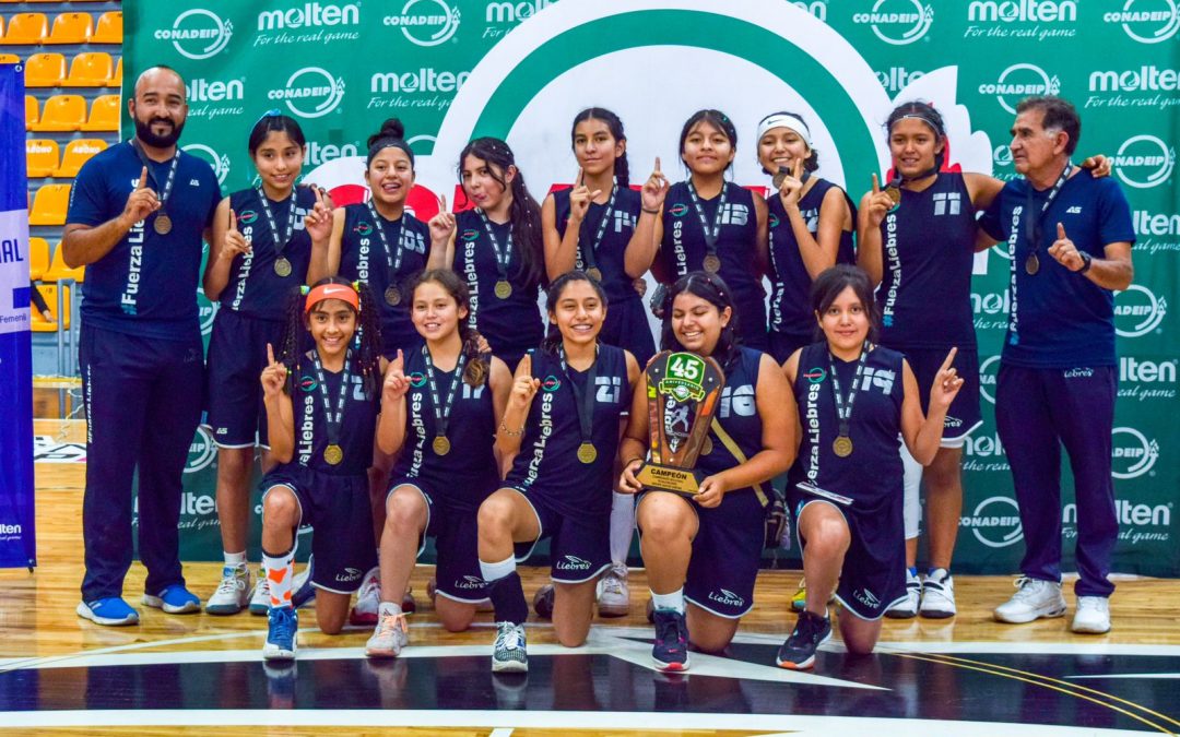 ITESBA campeón femenil en el basquetbol Infantil Mayor 2023