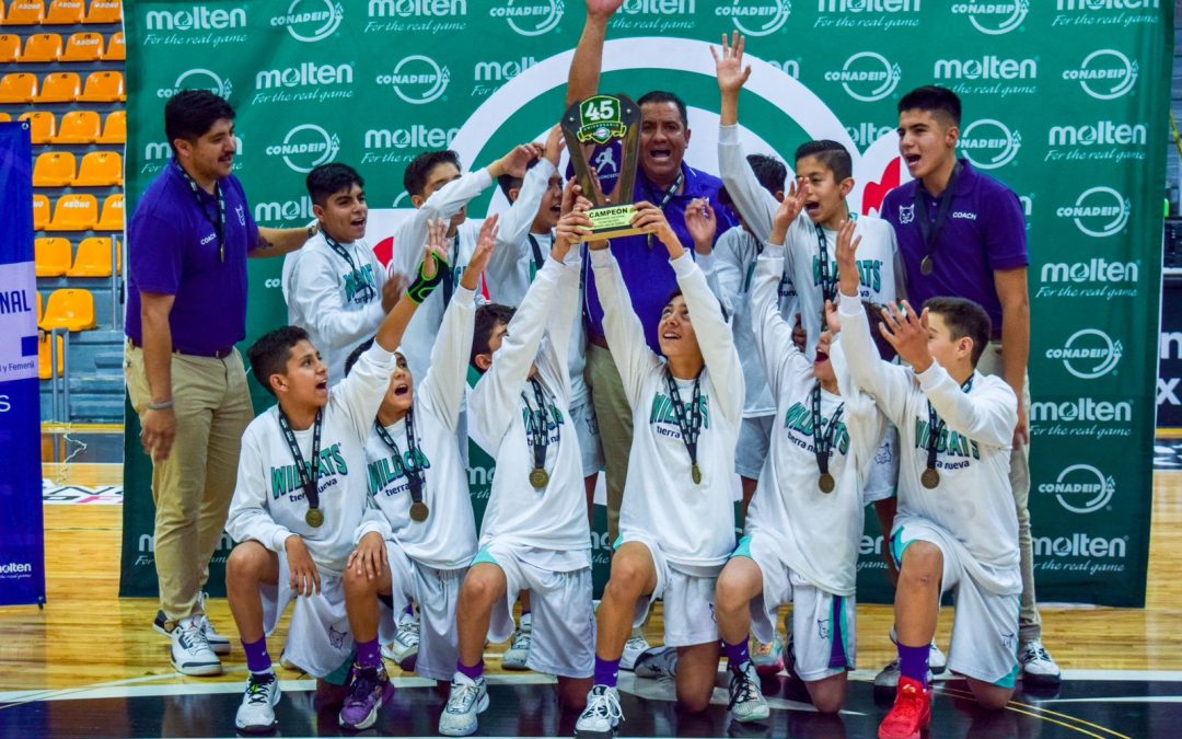 Tierra Nueva campeón varonil en el basquetbol Infantil Mayor 2023