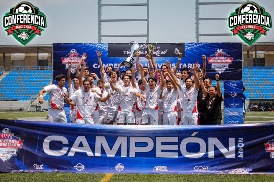 Panteras de la UP Aguascalientes campeones de la Temporada 2023-24 de la Conferencia de Fútbol Soccer Varonil de la CONADEIP