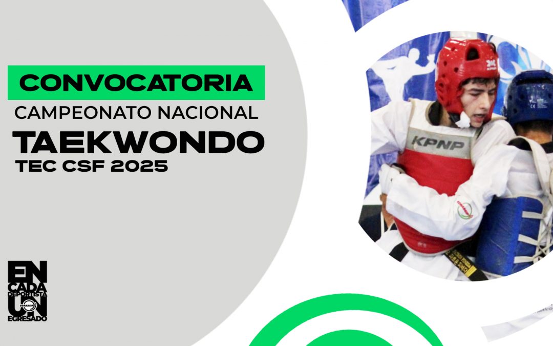 Convocatoria al Campeonato Nacional de Taekwondo 2025