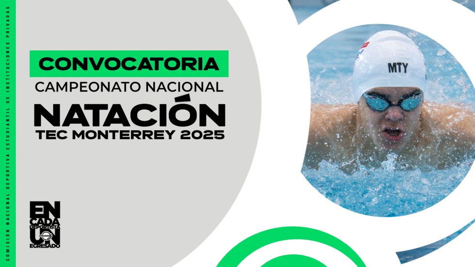 Convocatoria al Campeonato Nacional de Natación 2025 - CONADEIP