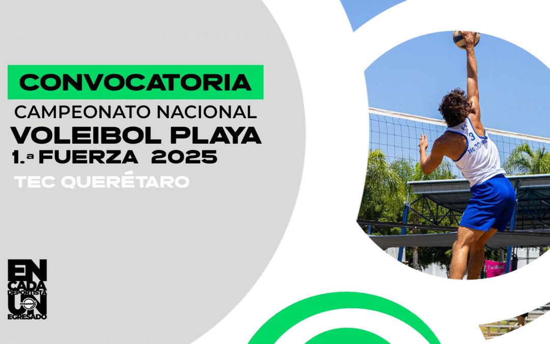 Convocatoria al Campeonato Nacional de Voleibol de Playa 1.ª Fuerza  2025