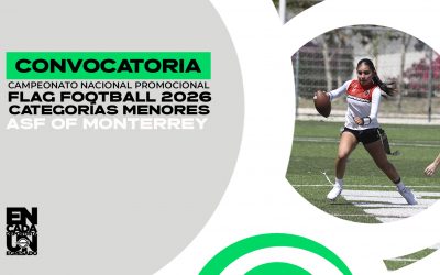 Convocatoria al Campeonato Nacional de Flag Football de Categorías Menores 2026