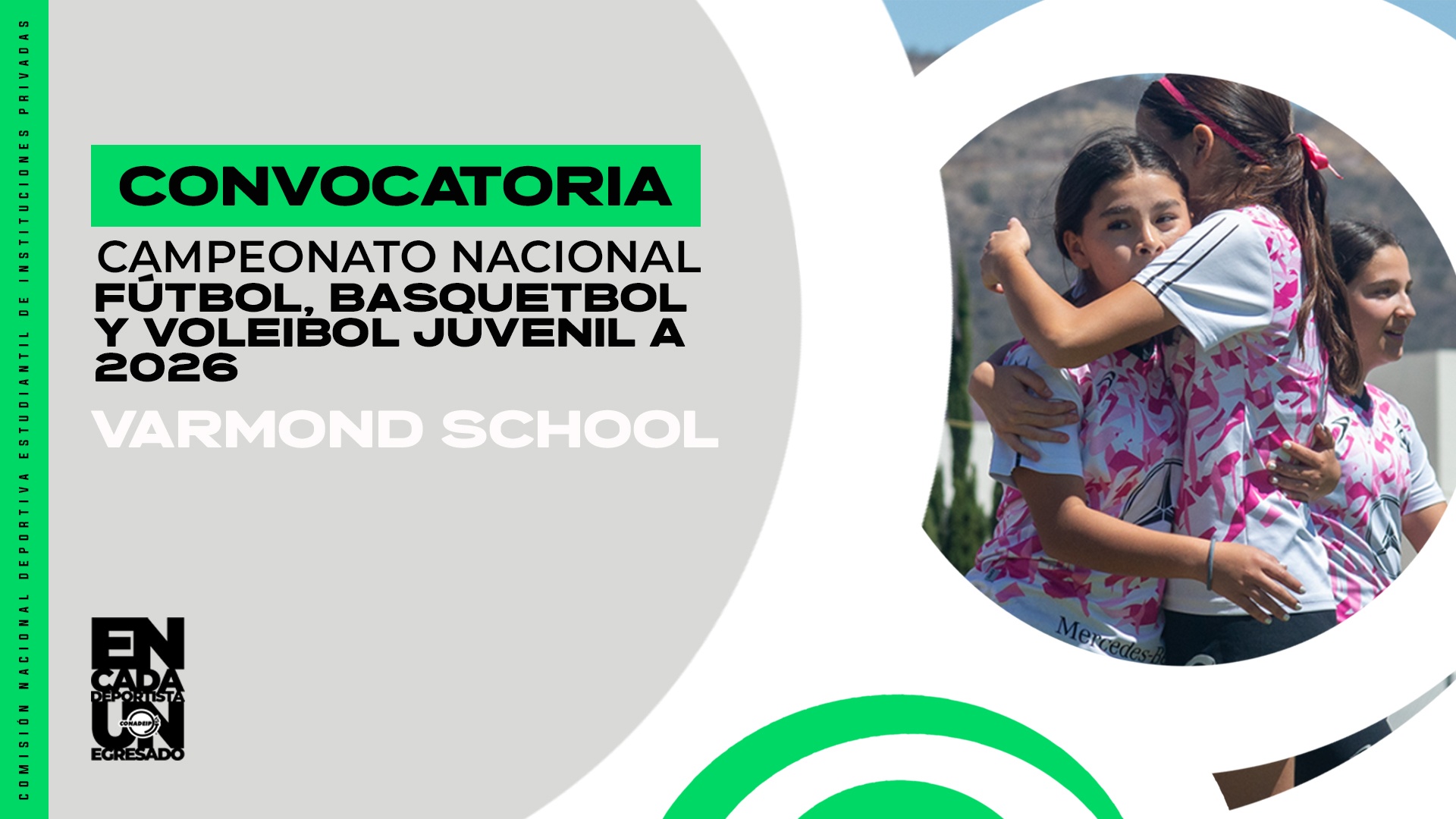 Banner CONADEIP convocatorias 2025-26 juvenil a 2026