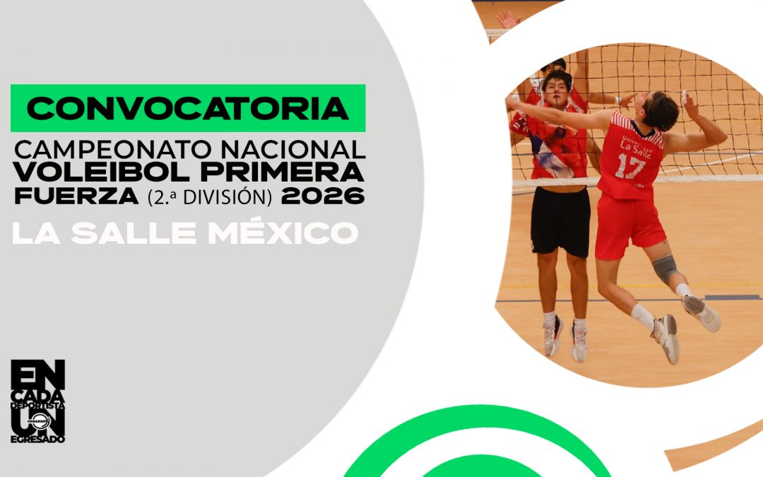 Convocatoria al Campeonato Nacional de Voleibol de Sala Primer Fuerza 2026