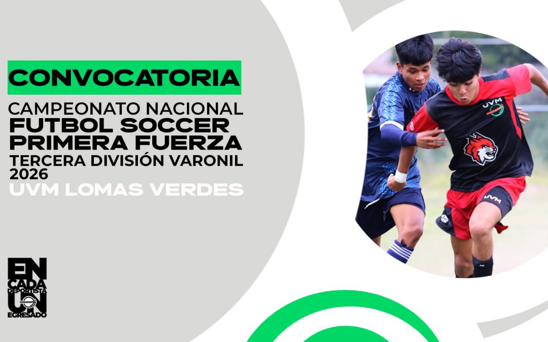 Convocatoria al Campeonato Nacionalde Futbol Soccer Varonil 1.ª Fuerza, Tercera División 2026
