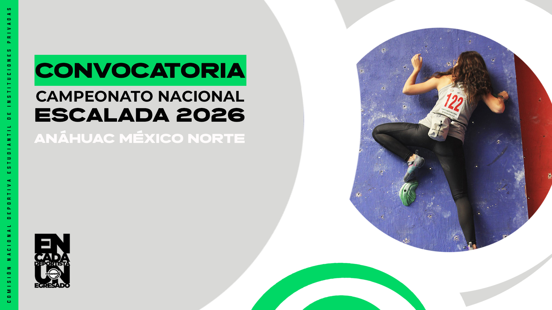 Banner CONADEIP convocatorias 2025-26 escalada